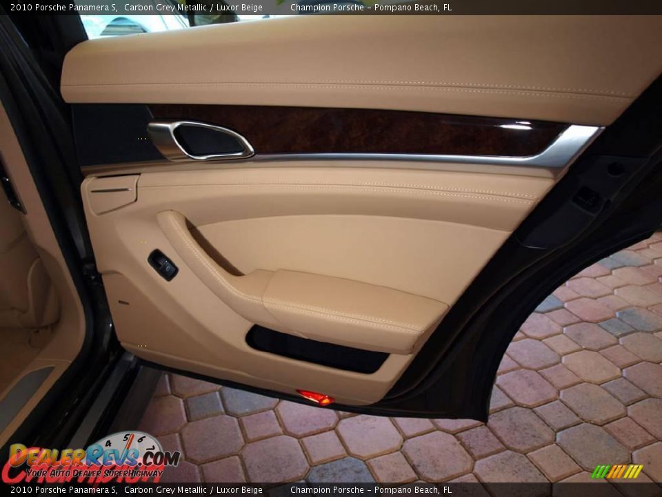2010 Porsche Panamera S Carbon Grey Metallic / Luxor Beige Photo #11