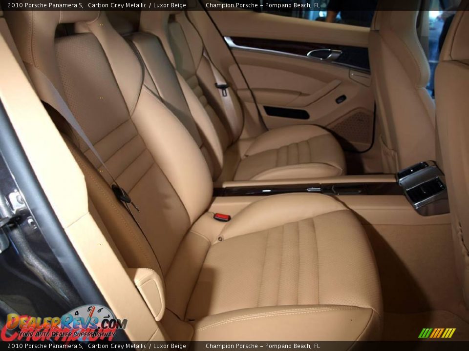 2010 Porsche Panamera S Carbon Grey Metallic / Luxor Beige Photo #12