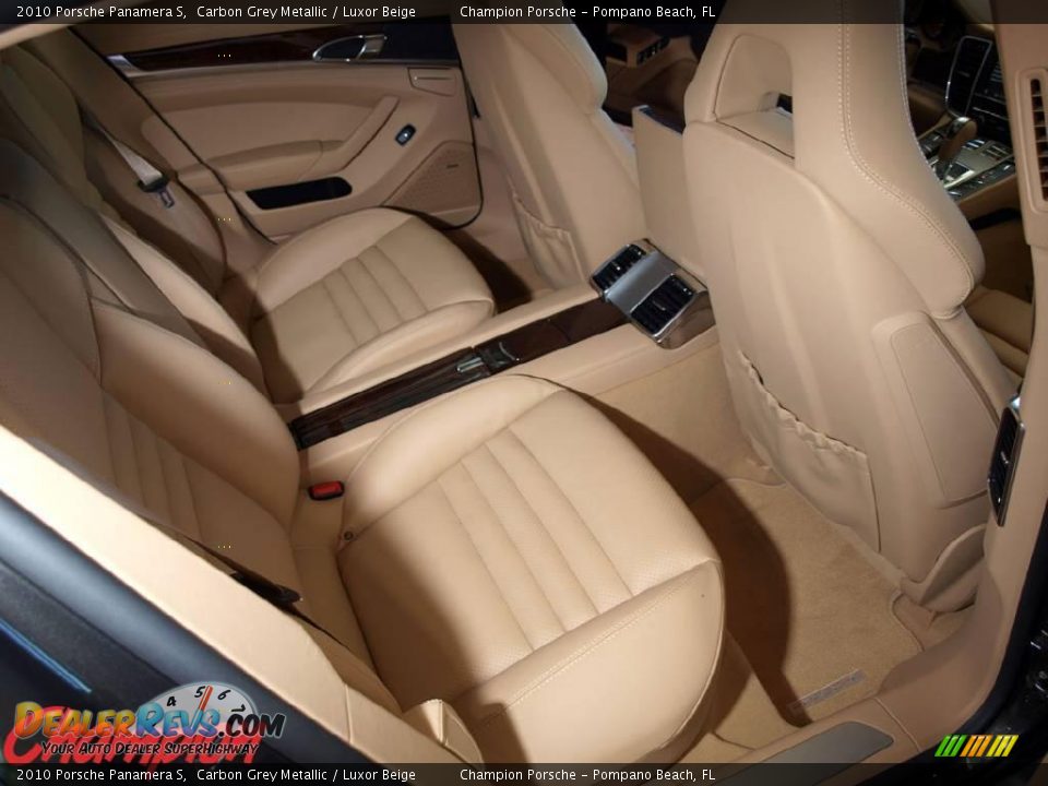 2010 Porsche Panamera S Carbon Grey Metallic / Luxor Beige Photo #13