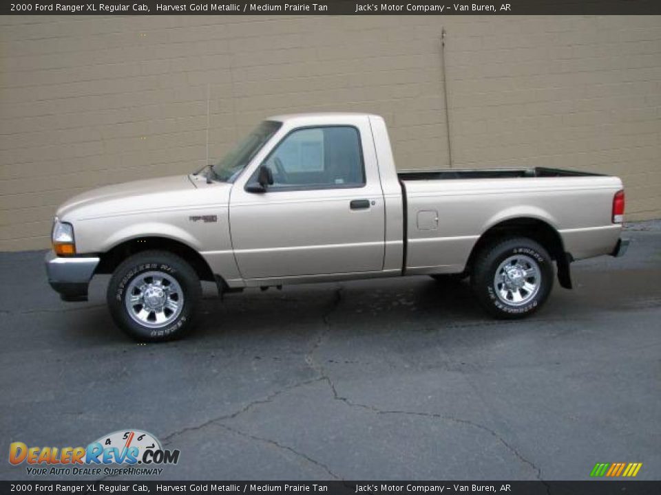 2000 Ford Ranger XL Regular Cab Harvest Gold Metallic / Medium Prairie Tan Photo #1