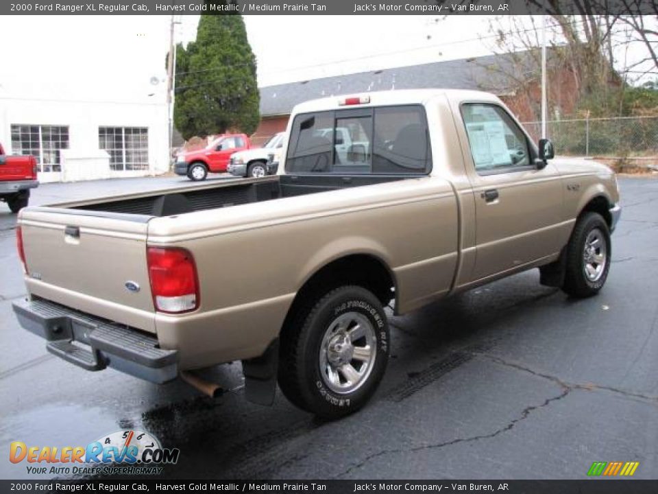 2000 Ford Ranger XL Regular Cab Harvest Gold Metallic / Medium Prairie Tan Photo #5