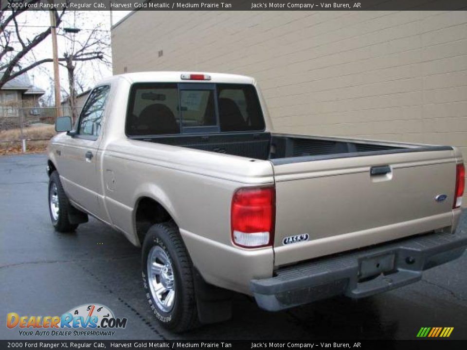 2000 Ford Ranger XL Regular Cab Harvest Gold Metallic / Medium Prairie Tan Photo #6