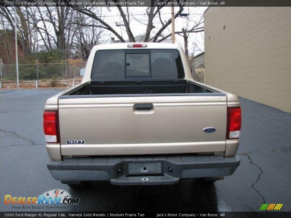 2000 Ford Ranger XL Regular Cab Harvest Gold Metallic / Medium Prairie Tan Photo #7