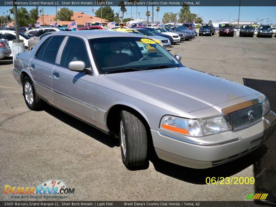 2005 Mercury Grand Marquis LS Silver Birch Metallic / Light Flint Photo #2
