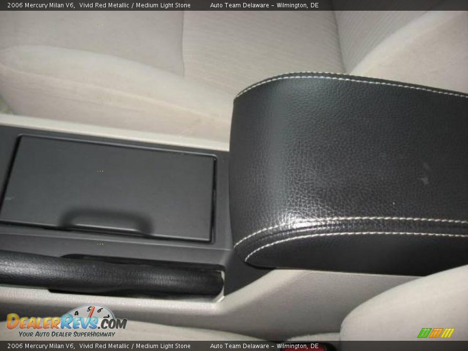 2006 Mercury Milan V6 Vivid Red Metallic / Medium Light Stone Photo #22