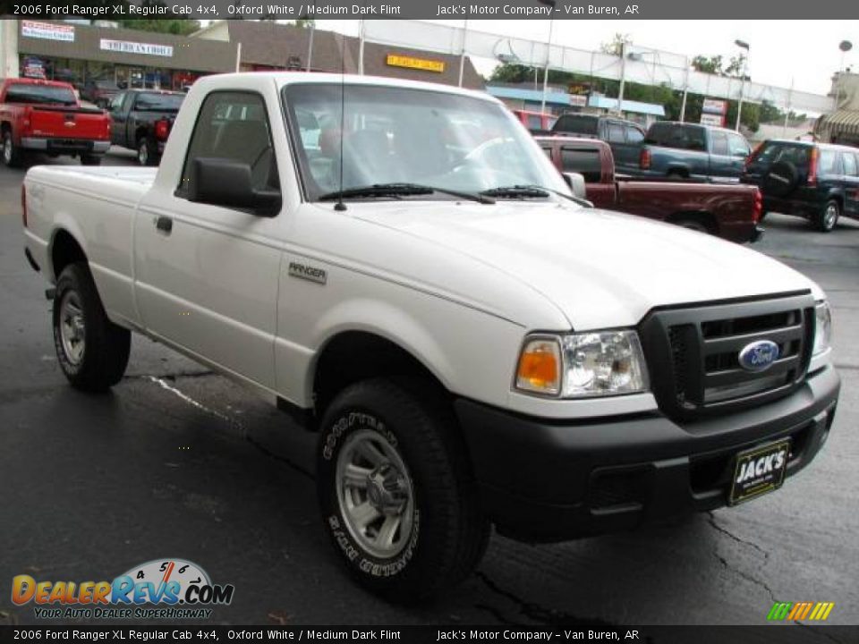 2006 Ford Ranger XL Regular Cab 4x4 Oxford White / Medium Dark Flint Photo #4