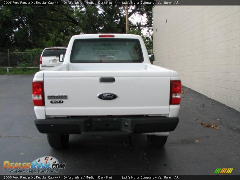 2006 Ford Ranger XL Regular Cab 4x4 Oxford White / Medium Dark Flint Photo #6
