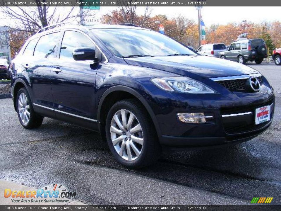 2008 Mazda CX-9 Grand Touring AWD Stormy Blue Mica / Black Photo #7