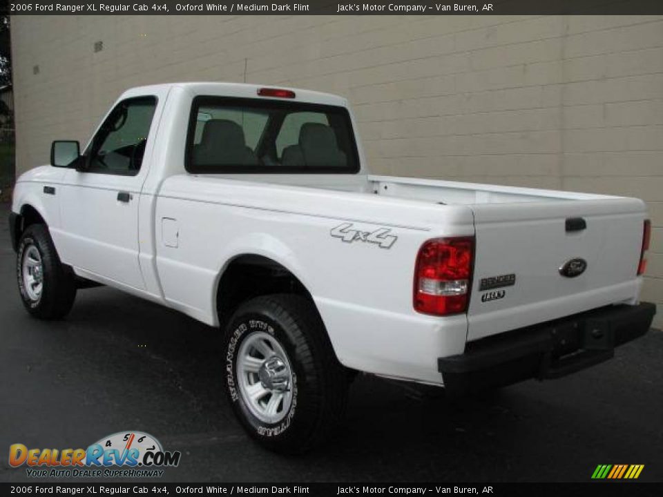 2006 Ford Ranger XL Regular Cab 4x4 Oxford White / Medium Dark Flint Photo #8
