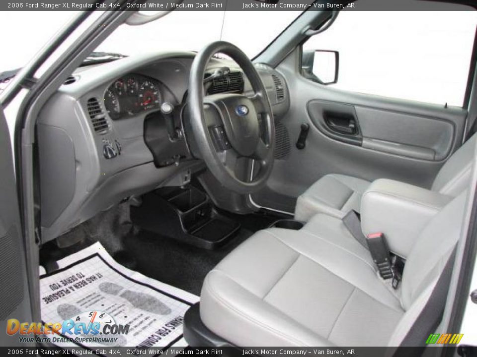 2006 Ford Ranger XL Regular Cab 4x4 Oxford White / Medium Dark Flint Photo #10