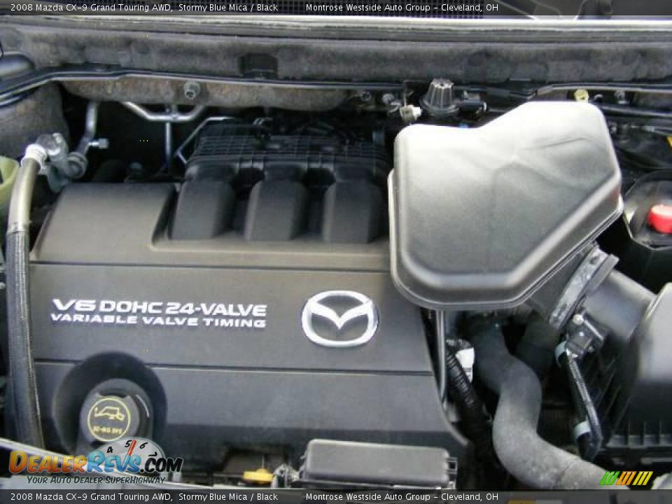 2008 Mazda CX-9 Grand Touring AWD Stormy Blue Mica / Black Photo #31
