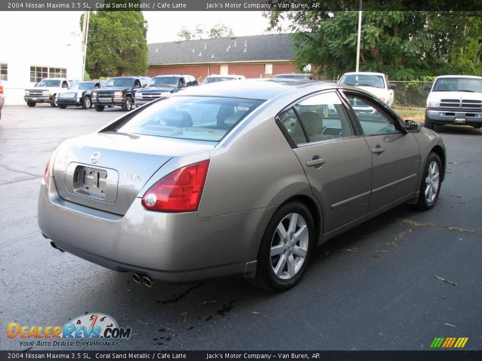 2004 Nissan Maxima 3.5 SL Coral Sand Metallic / Cafe Latte Photo #5