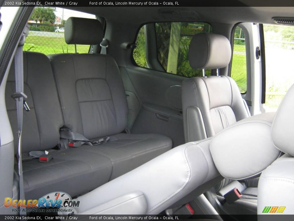 2002 Kia Sedona EX Clear White / Gray Photo #13