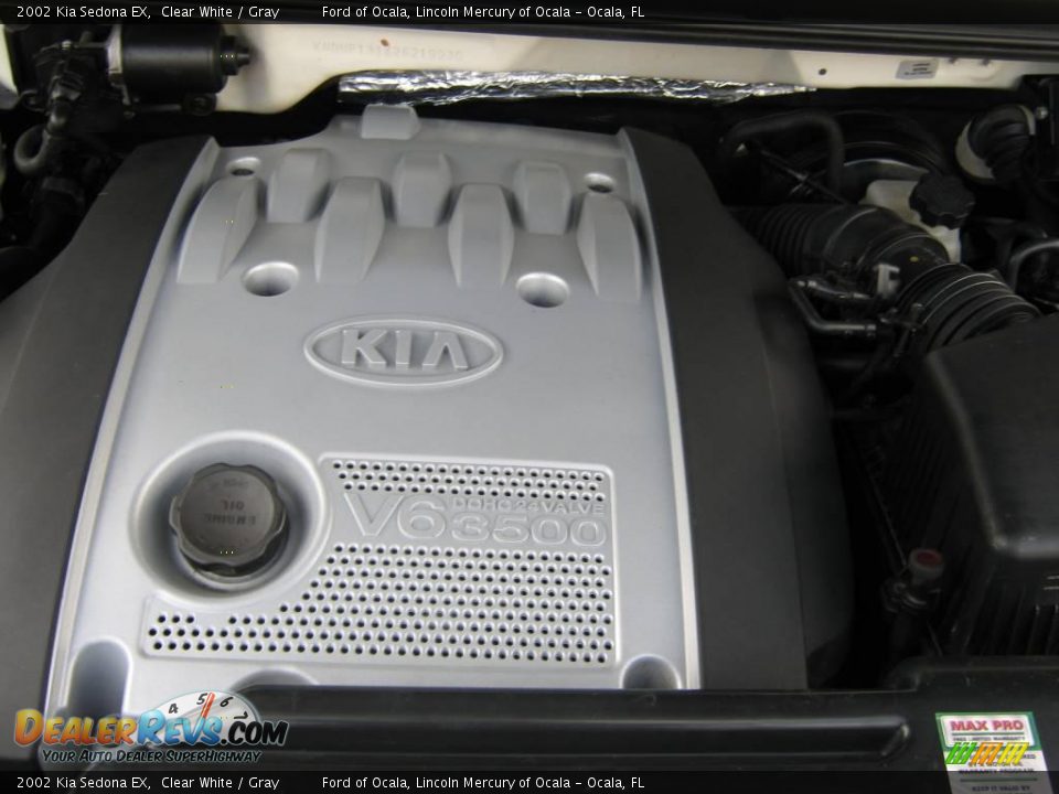 2002 Kia Sedona EX Clear White / Gray Photo #16