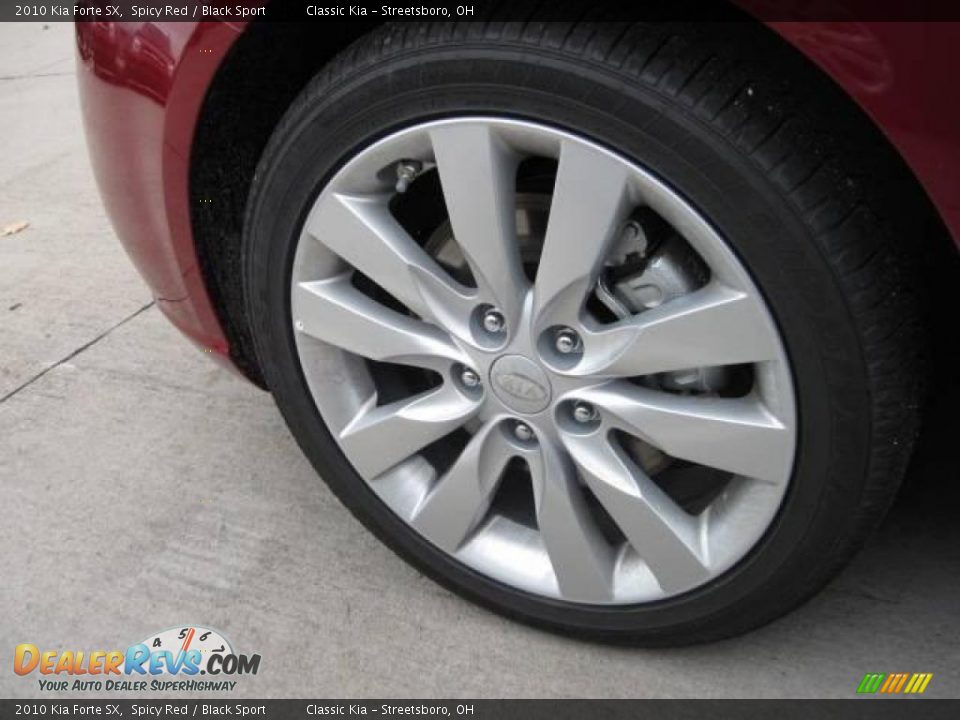 2010 Kia Forte SX Spicy Red / Black Sport Photo #5
