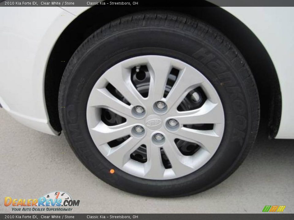 2010 Kia Forte EX Clear White / Stone Photo #5