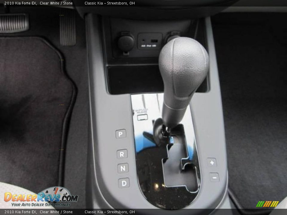 2010 Kia Forte EX Clear White / Stone Photo #8