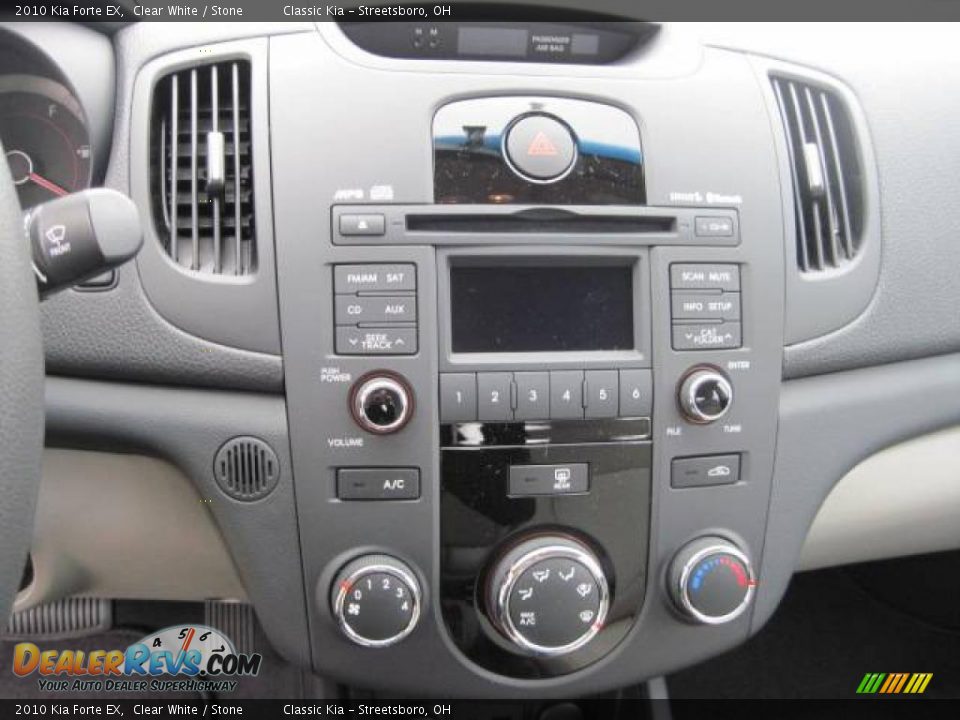 2010 Kia Forte EX Clear White / Stone Photo #9
