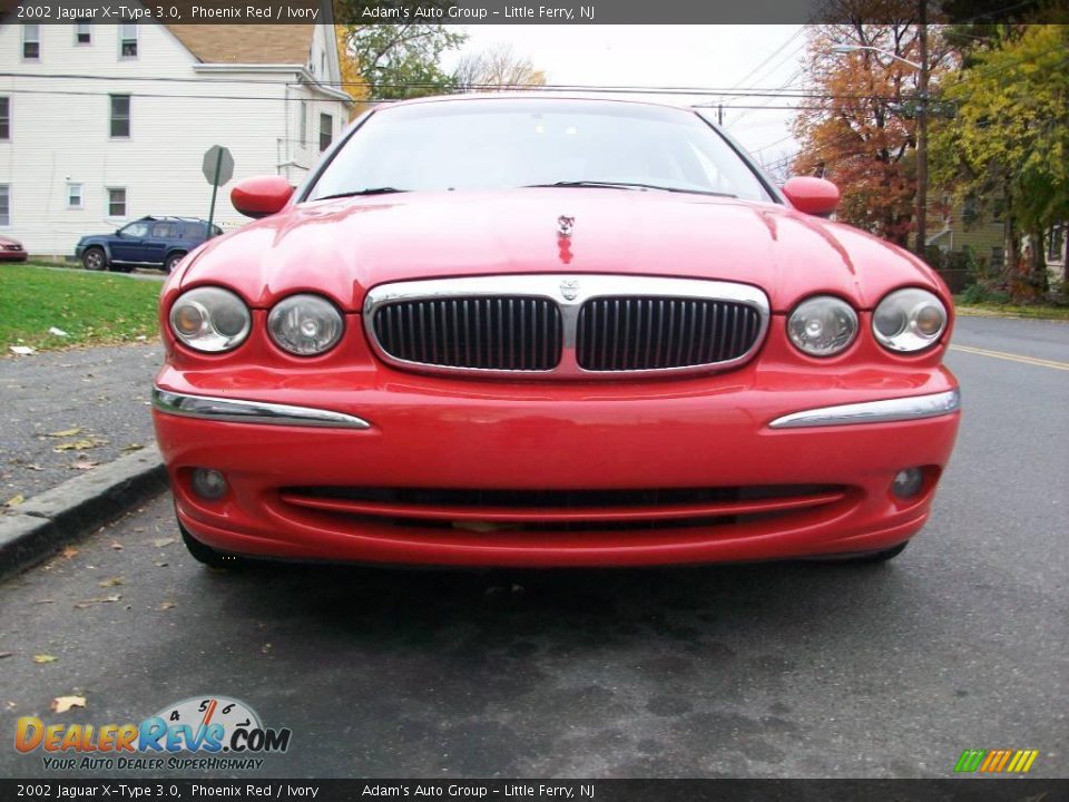 2002 Jaguar X-Type 3.0 Phoenix Red / Ivory Photo #3