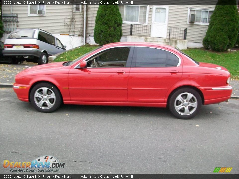 2002 Jaguar X-Type 3.0 Phoenix Red / Ivory Photo #6