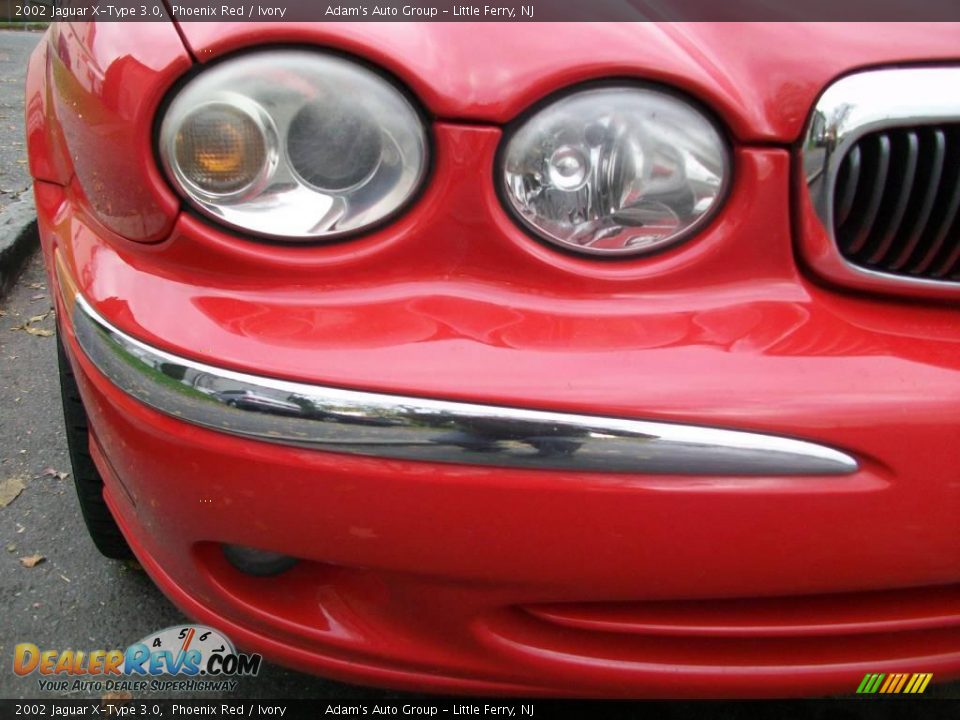 2002 Jaguar X-Type 3.0 Phoenix Red / Ivory Photo #7