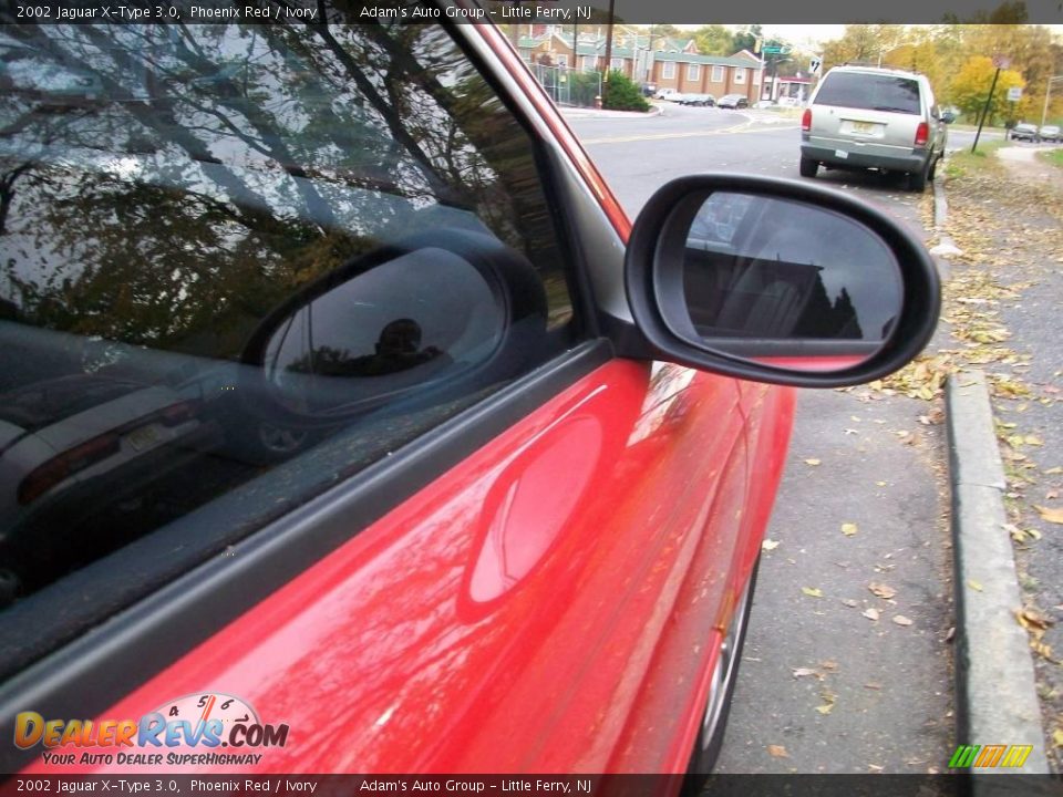 2002 Jaguar X-Type 3.0 Phoenix Red / Ivory Photo #10