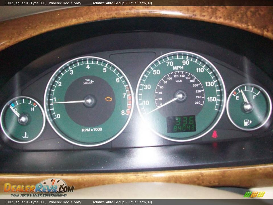2002 Jaguar X-Type 3.0 Phoenix Red / Ivory Photo #12