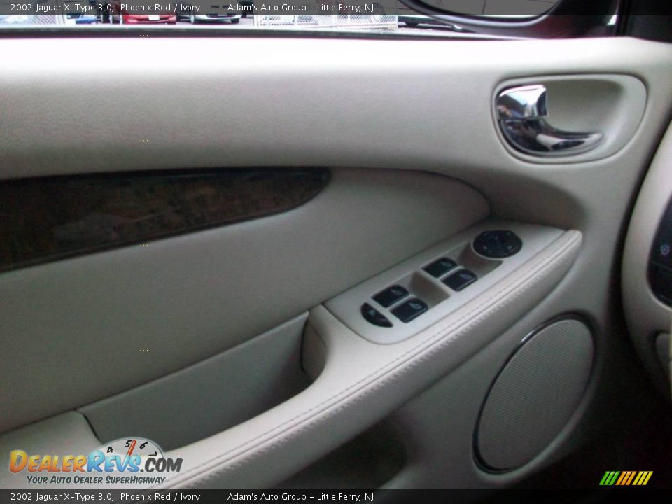 2002 Jaguar X-Type 3.0 Phoenix Red / Ivory Photo #13