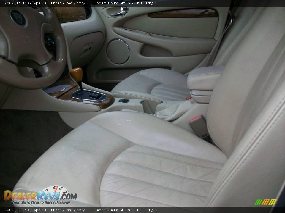 2002 Jaguar X-Type 3.0 Phoenix Red / Ivory Photo #14