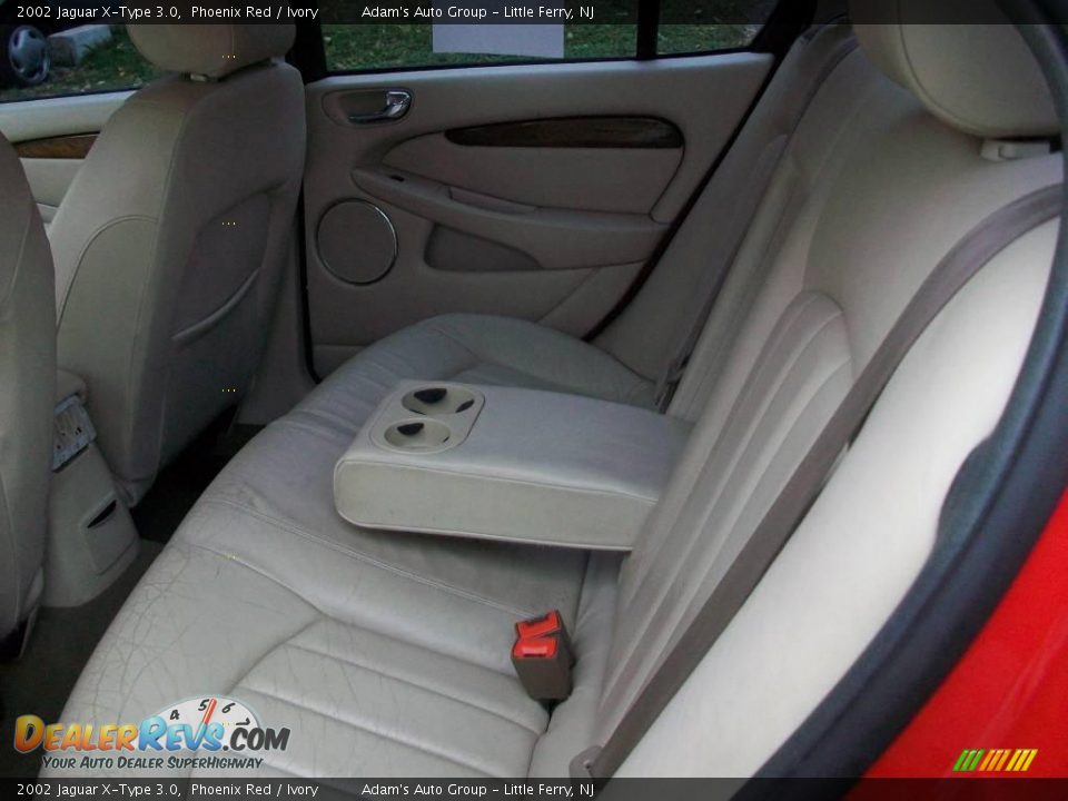 2002 Jaguar X-Type 3.0 Phoenix Red / Ivory Photo #15