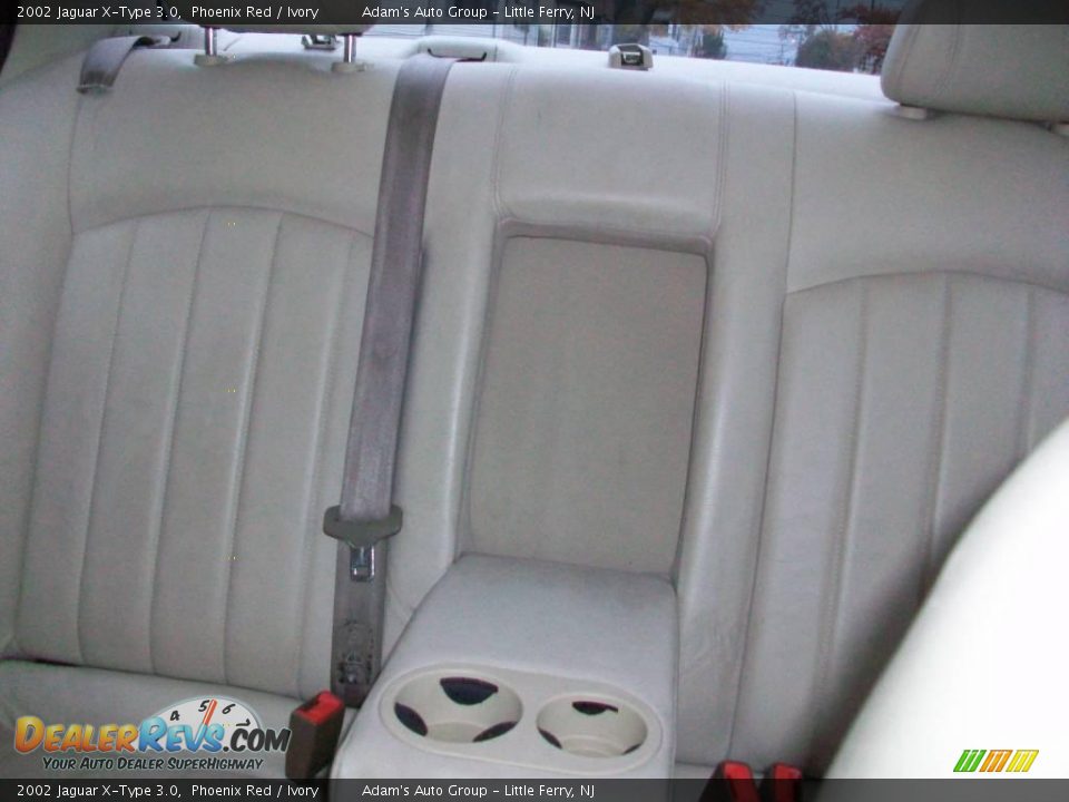 2002 Jaguar X-Type 3.0 Phoenix Red / Ivory Photo #16