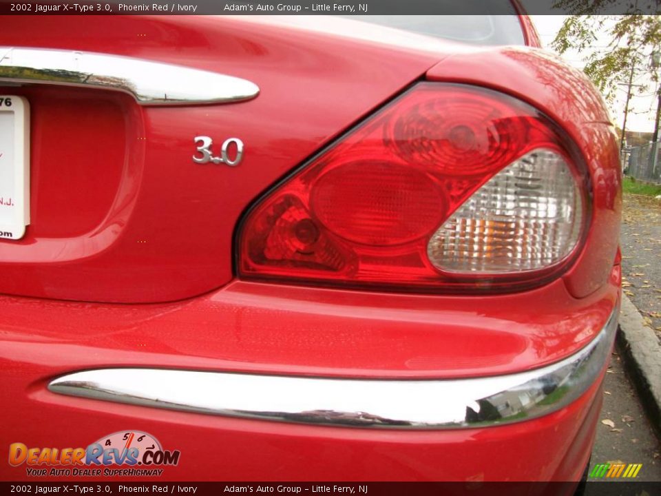 2002 Jaguar X-Type 3.0 Phoenix Red / Ivory Photo #18