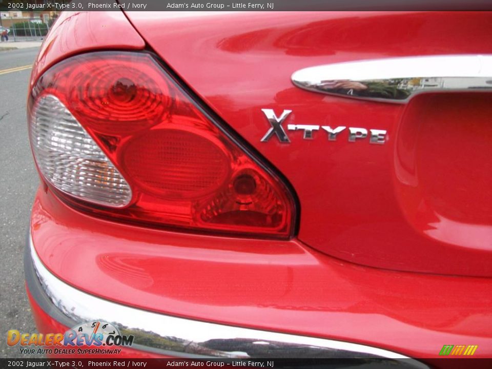 2002 Jaguar X-Type 3.0 Phoenix Red / Ivory Photo #19