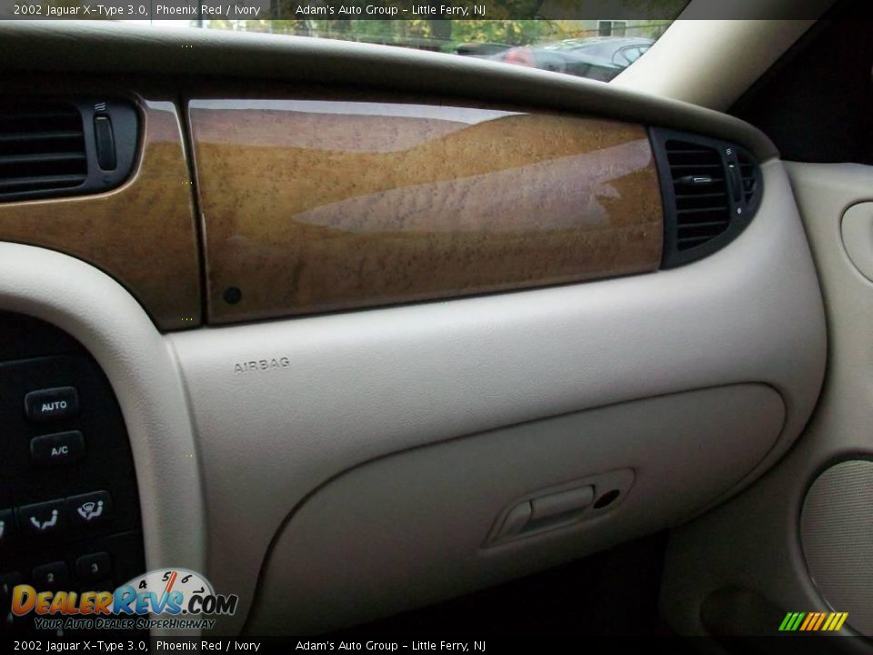2002 Jaguar X-Type 3.0 Phoenix Red / Ivory Photo #21