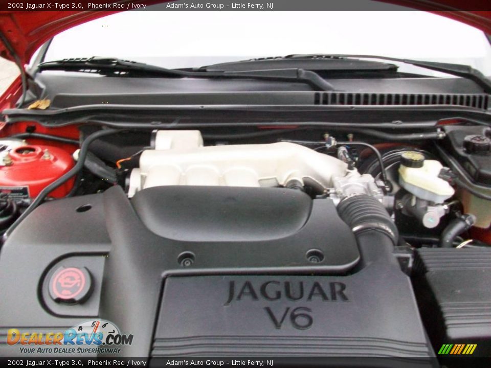 2002 Jaguar X-Type 3.0 Phoenix Red / Ivory Photo #22