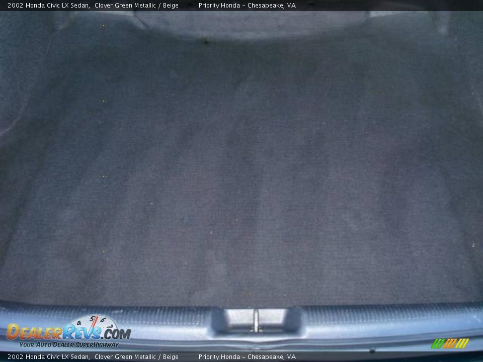 2002 Honda Civic LX Sedan Clover Green Metallic / Beige Photo #10
