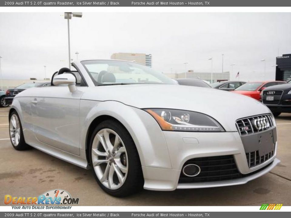 2009 Audi TT S 2.0T quattro Roadster Ice Silver Metallic / Black Photo #3