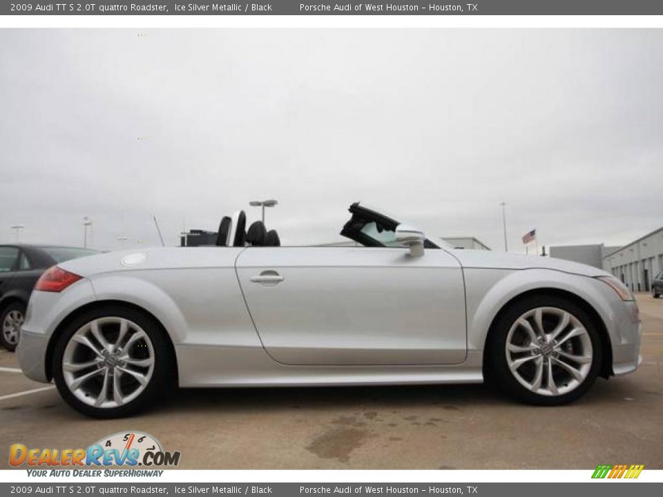 2009 Audi TT S 2.0T quattro Roadster Ice Silver Metallic / Black Photo #4