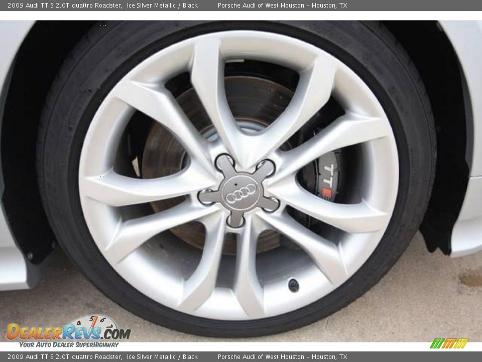 2009 Audi TT S 2.0T quattro Roadster Ice Silver Metallic / Black Photo #5