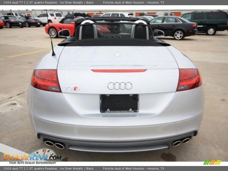 2009 Audi TT S 2.0T quattro Roadster Ice Silver Metallic / Black Photo #6