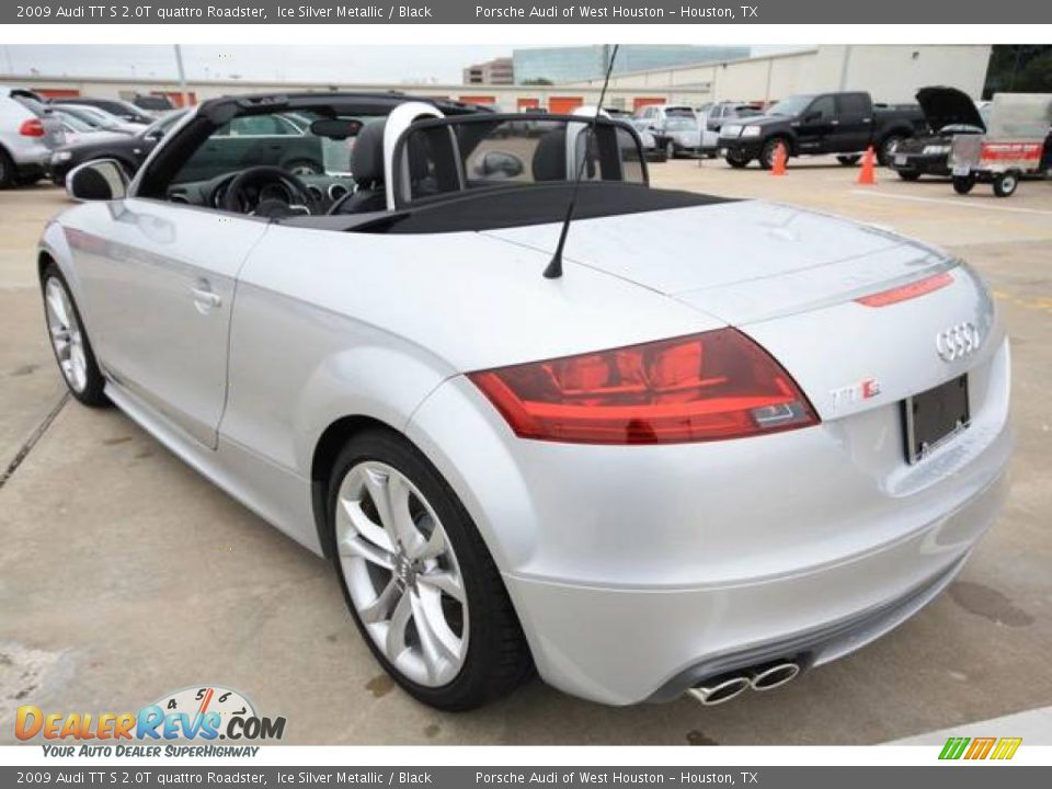 2009 Audi TT S 2.0T quattro Roadster Ice Silver Metallic / Black Photo #7