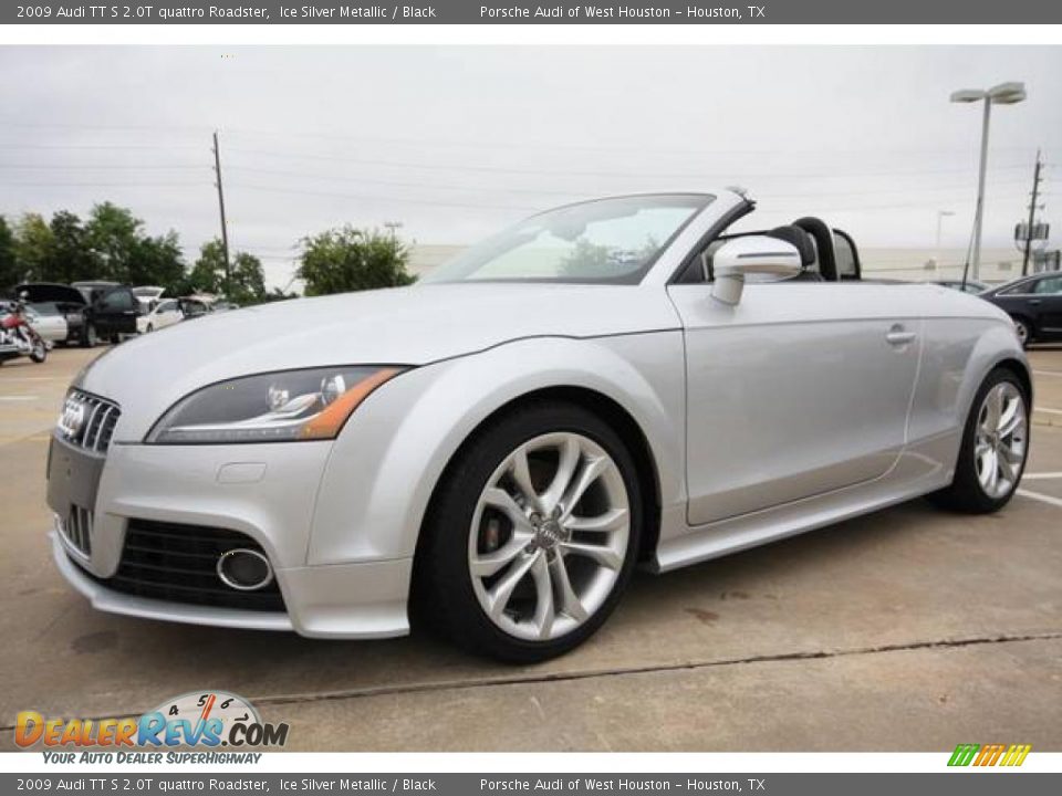 2009 Audi TT S 2.0T quattro Roadster Ice Silver Metallic / Black Photo #8