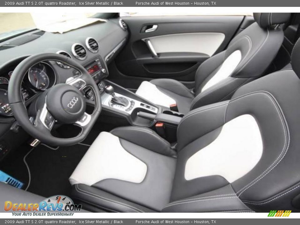 2009 Audi TT S 2.0T quattro Roadster Ice Silver Metallic / Black Photo #9