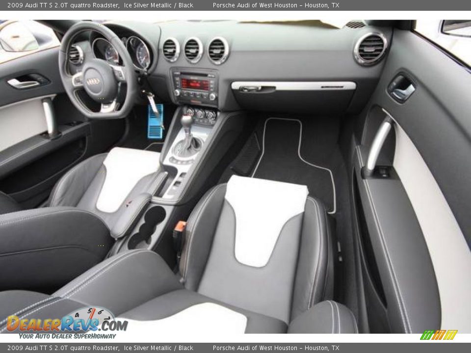 2009 Audi TT S 2.0T quattro Roadster Ice Silver Metallic / Black Photo #11