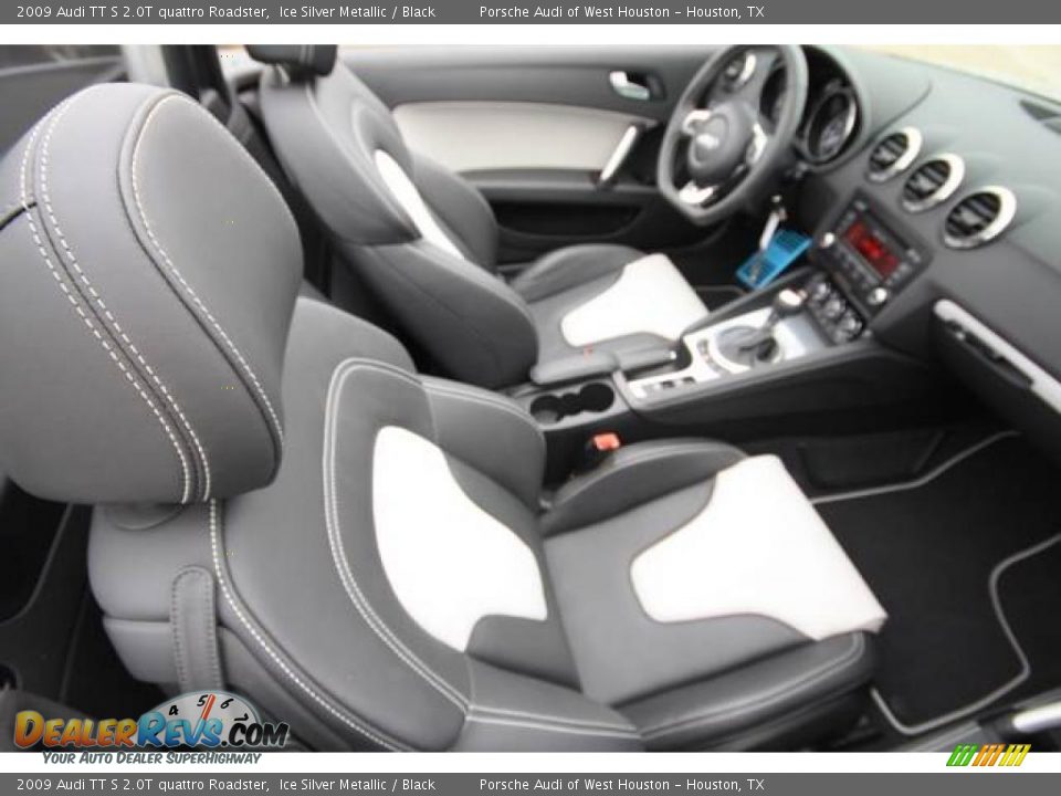 2009 Audi TT S 2.0T quattro Roadster Ice Silver Metallic / Black Photo #12