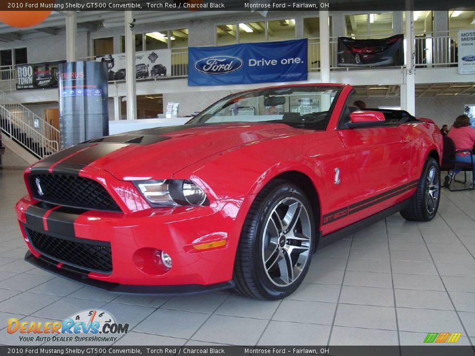 2010 Ford Mustang Shelby GT500 Convertible Torch Red / Charcoal Black Photo #1