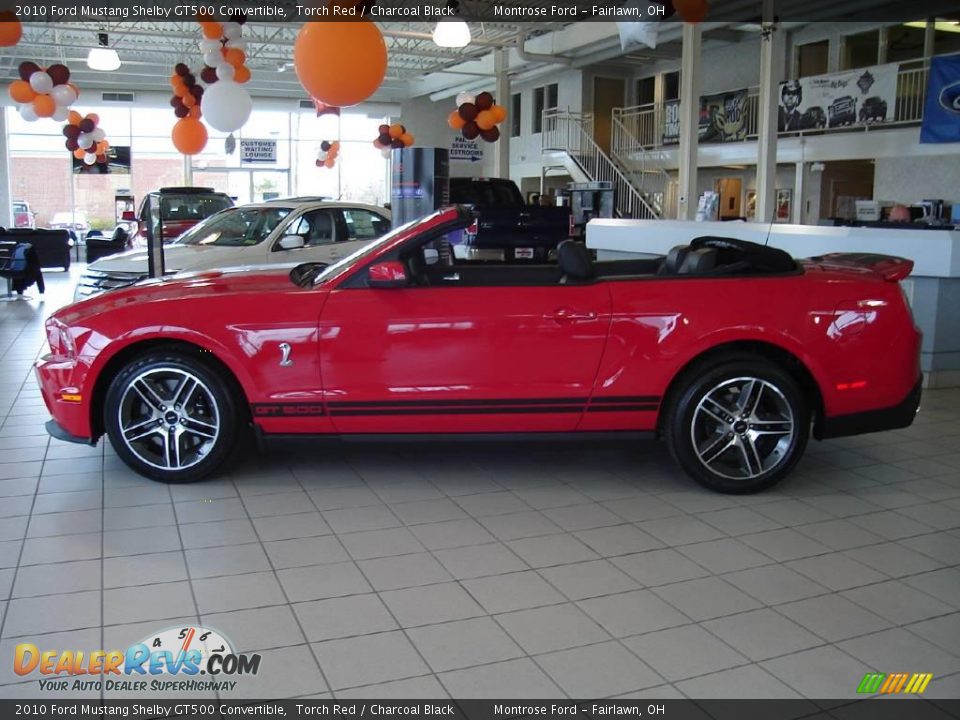 2010 Ford Mustang Shelby GT500 Convertible Torch Red / Charcoal Black Photo #2