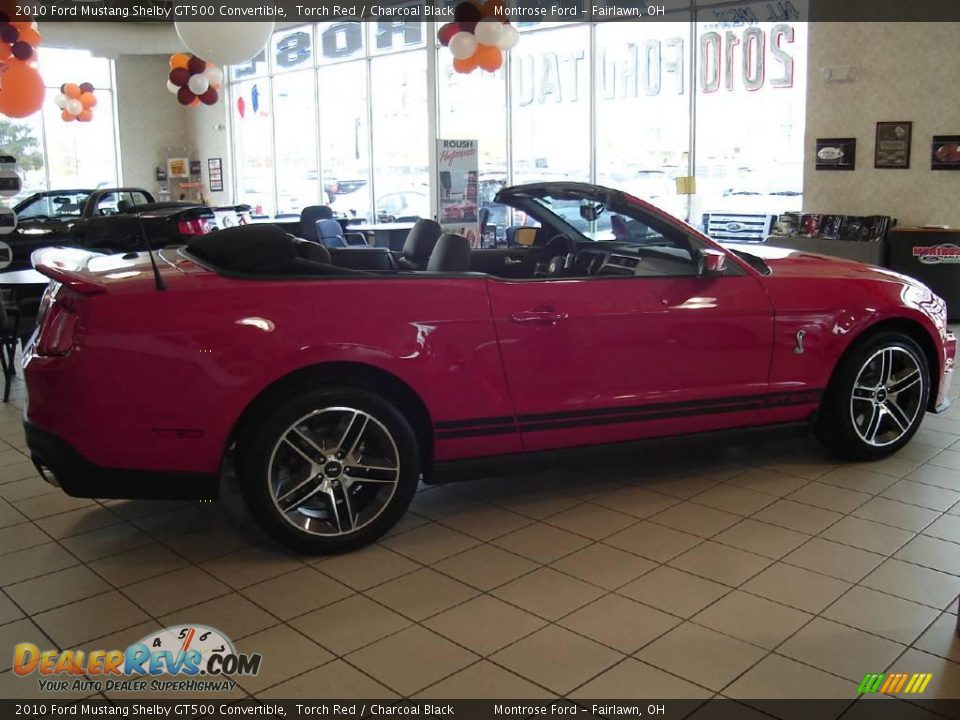 2010 Ford Mustang Shelby GT500 Convertible Torch Red / Charcoal Black Photo #6