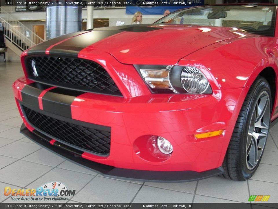 2010 Ford Mustang Shelby GT500 Convertible Torch Red / Charcoal Black Photo #9