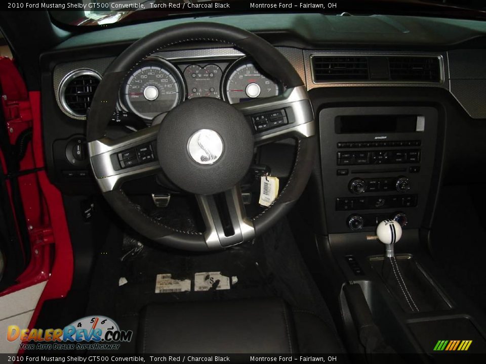2010 Ford Mustang Shelby GT500 Convertible Torch Red / Charcoal Black Photo #16